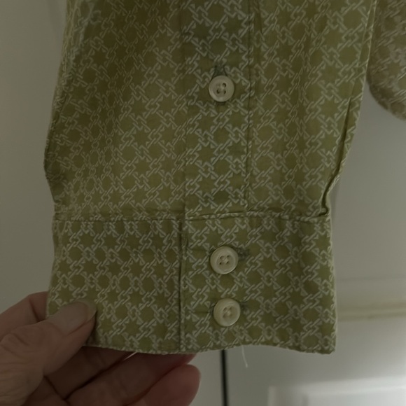 Old Navy Large Olive Green Blouse - Picture 6 of 11
